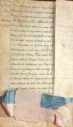 CARTA DE MERCÊ AO PRESBITRO JOAQUIM ANTÓNIO MARQUES PATRICIO para o provimento da Igreja de S. Martinho da Vila de Alpedrinha. 25 de Janeiro de 1850. 2 Fls. In-Fólio em pergaminho, com o selo pendente.